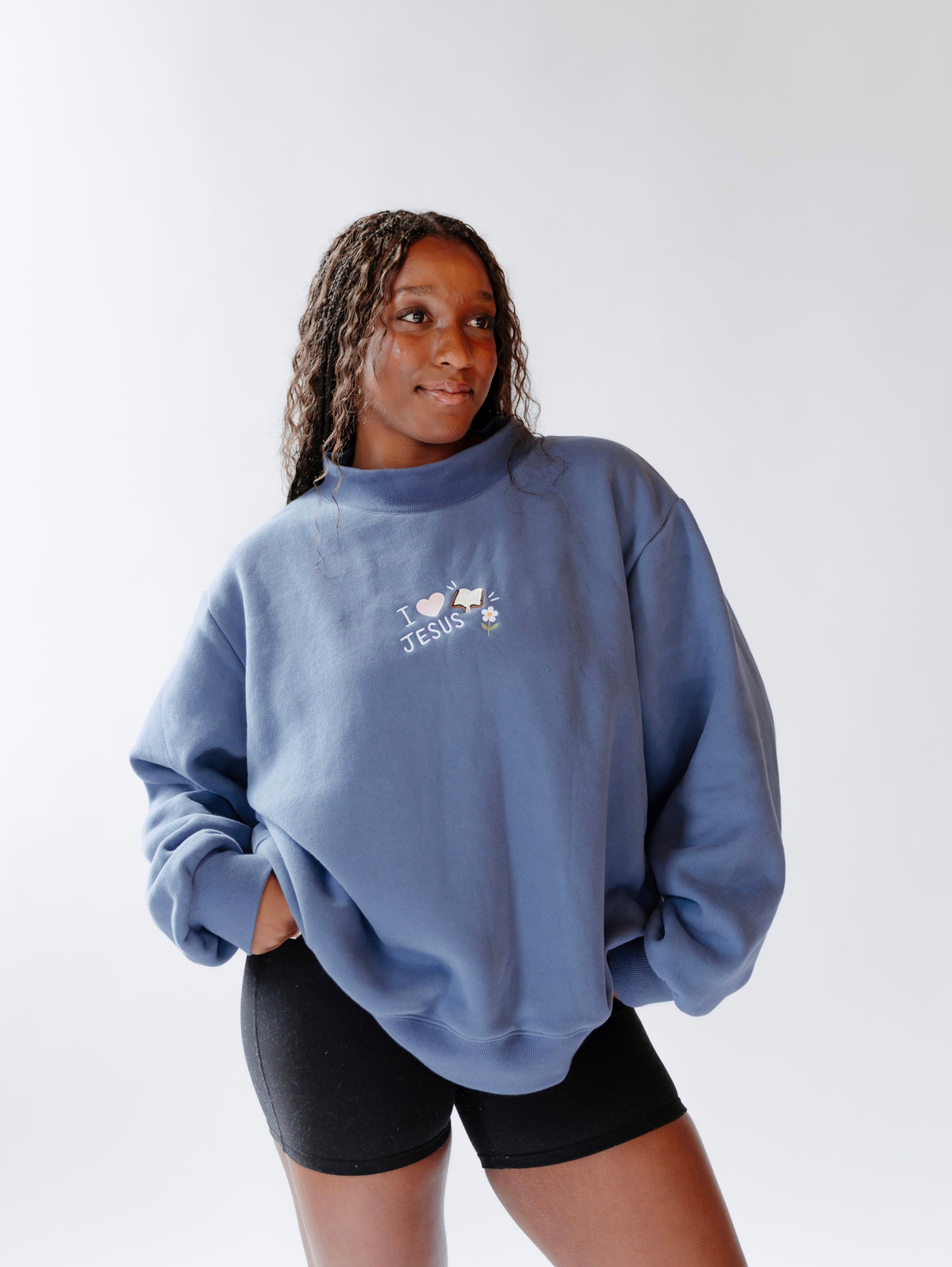 I <3 Jesus Mockneck